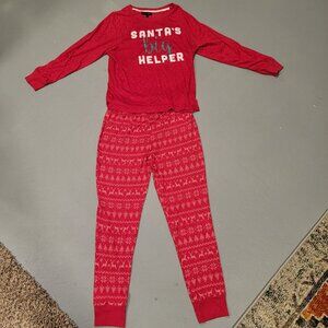Derek Heart - Christmas PJ's. Med, Santa's Big Helper, Excellent Condition, SOFT
